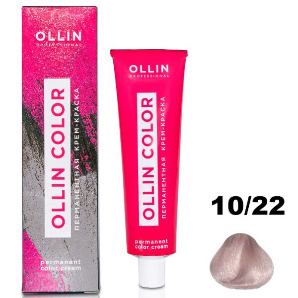 Permanent cream hair dye COLOR 10/22 OLLIN 100 ml