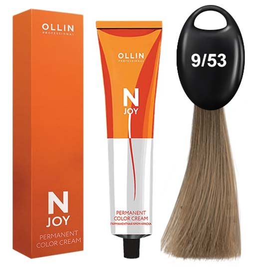 Permanent cream color 9/53 blond mahogany-golden OLLIN N-JOY 100 ml